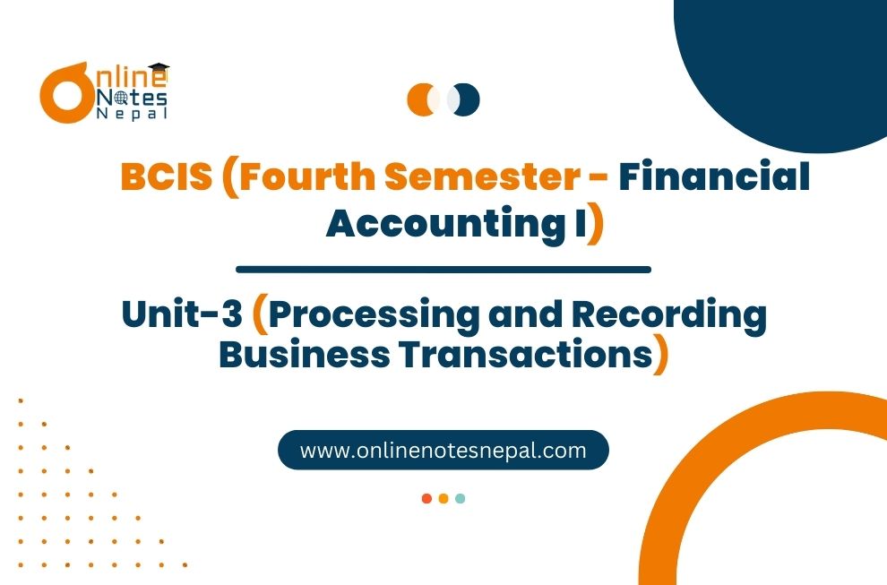 Processing and Recording Business Transactions Photo